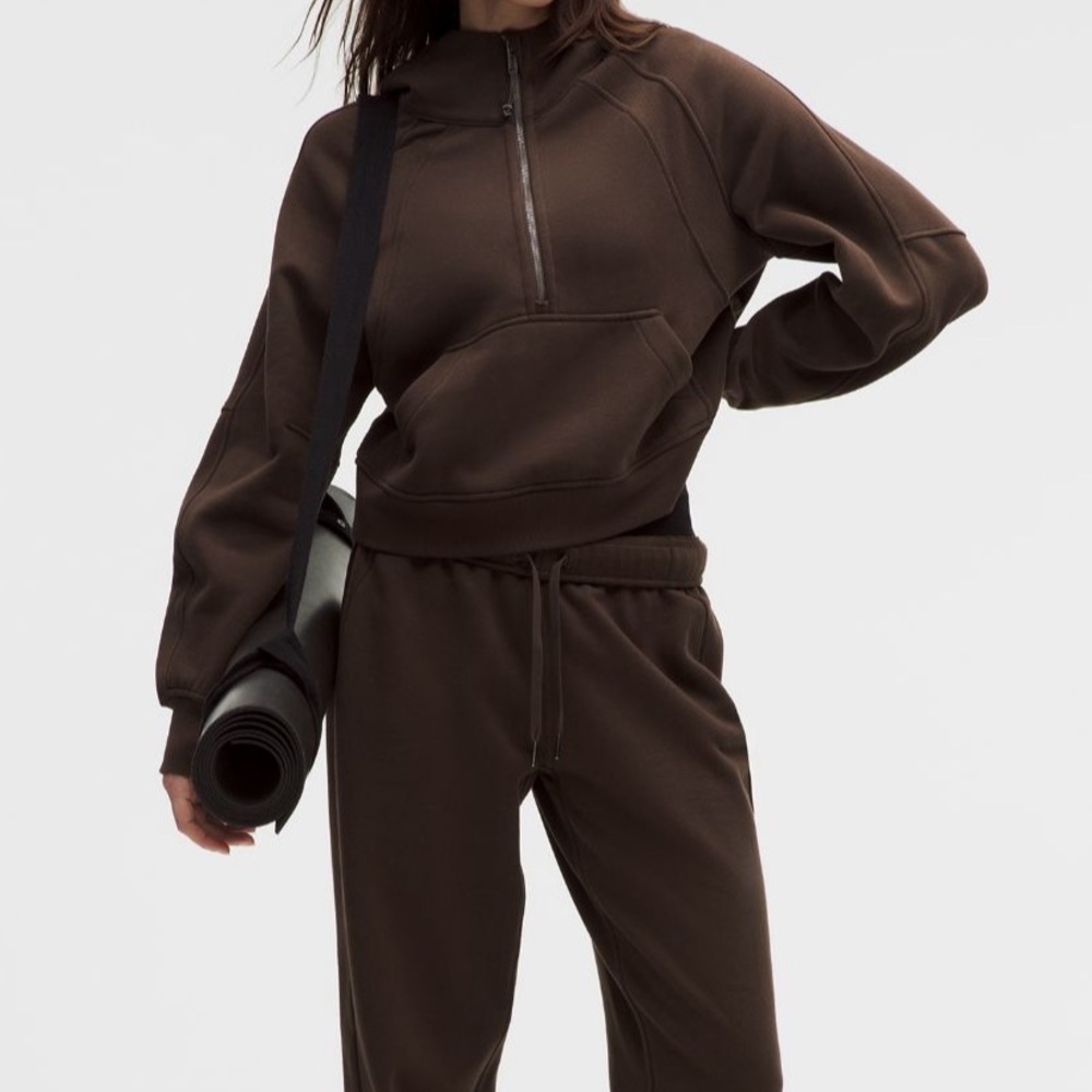 Lululemon Scuba Half Zip Espresso